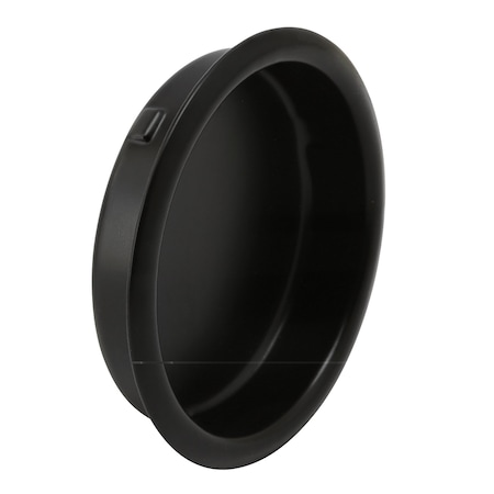 Prime-Line Closet door Finger Pull, 1-3/4 in., Mate Black Finish 5 Pack MP7570N